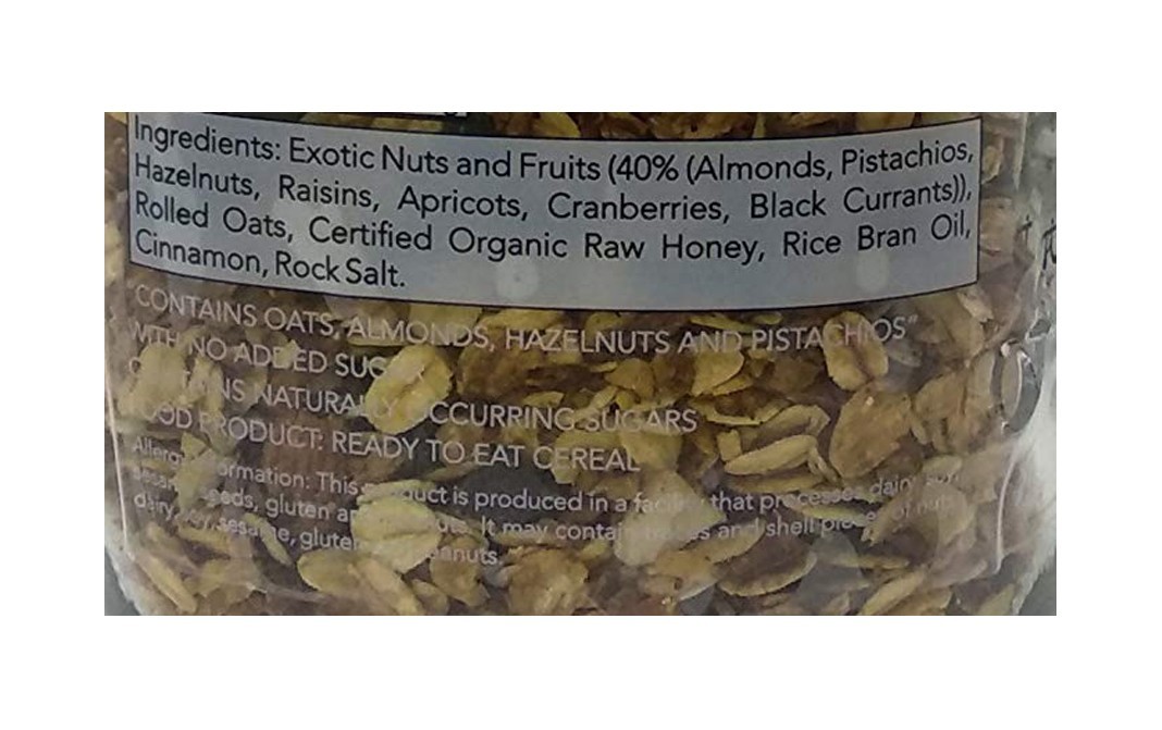 TheNibbleBox Everything Exotic Granola   Glass Jar  500 grams